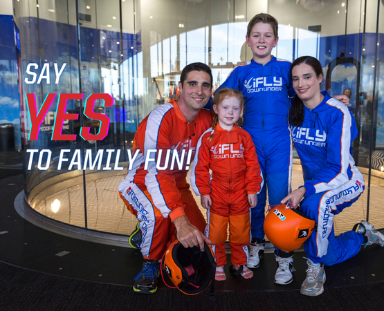 Indoor skydiving: fun for the whole family!